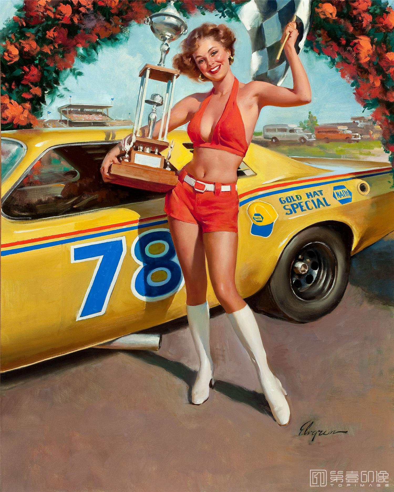 油画-吉尔·艾尔夫格雷恩 Gil Elvgren 作品集-161